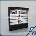 Cosmetics Glass Showcase/wooden display case,factory supply makeup watch counters and showcases,Retail Window Display